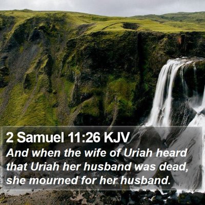 2 Samuel 11:26 KJV Bible Verse Image