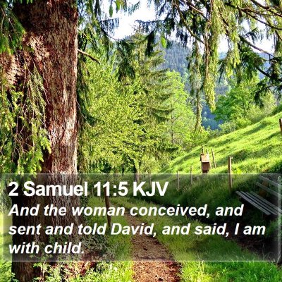 2 Samuel 11:5 KJV Bible Verse Image