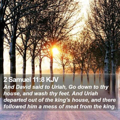 2 Samuel 11:8 KJV Bible Verse Image