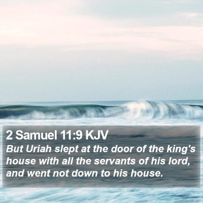2 Samuel 11:9 KJV Bible Verse Image