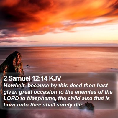 2 Samuel 12:14 KJV Bible Verse Image