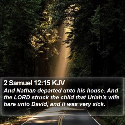 2 Samuel 12:15 KJV Bible Verse Image