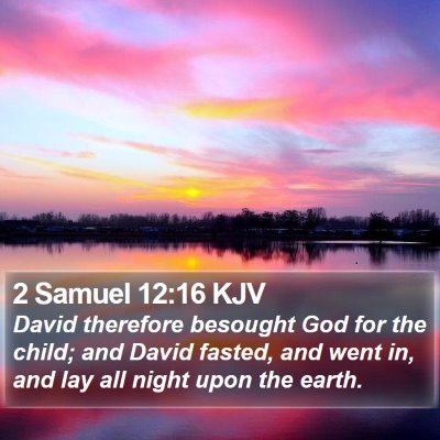 2 Samuel 12:16 KJV Bible Verse Image