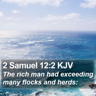2 Samuel 12:2 KJV Bible Verse Image