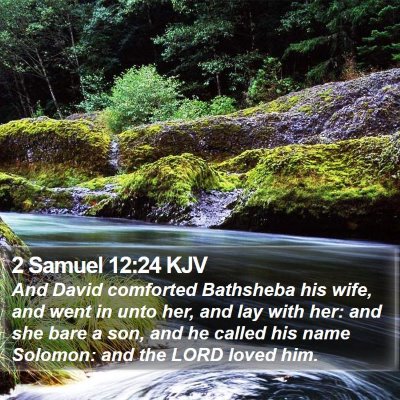 2 Samuel 12:24 KJV Bible Verse Image