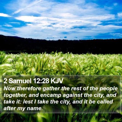 2 Samuel 12:28 KJV Bible Verse Image