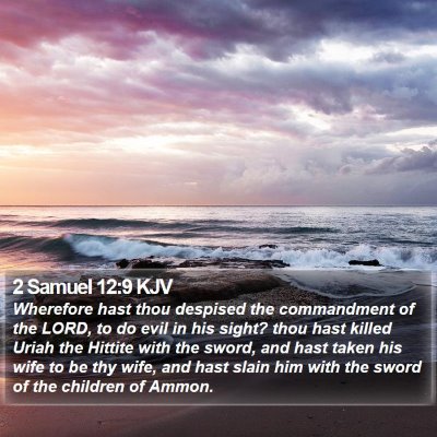 2 Samuel 12:9 KJV Bible Verse Image