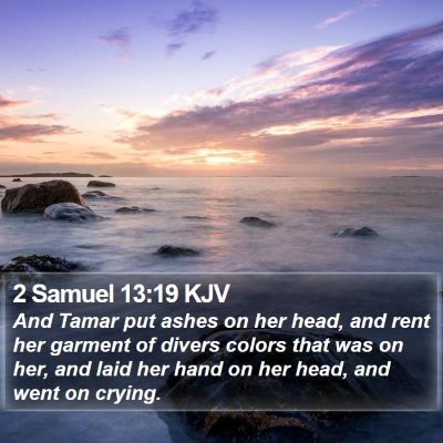 2 Samuel 13:19 KJV Bible Verse Image