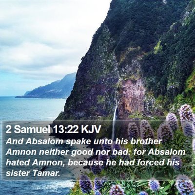 2 Samuel 13:22 KJV Bible Verse Image