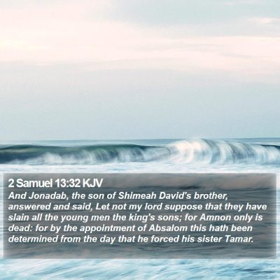2 Samuel 13:32 KJV Bible Verse Image