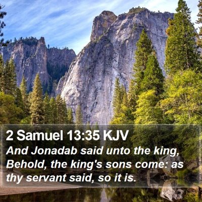 2 Samuel 13:35 KJV Bible Verse Image