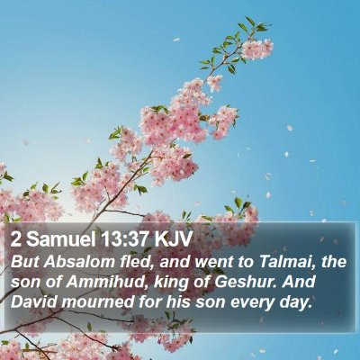 2 Samuel 13:37 KJV Bible Verse Image