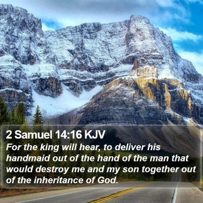 2 Samuel 14:16 KJV Bible Verse Image