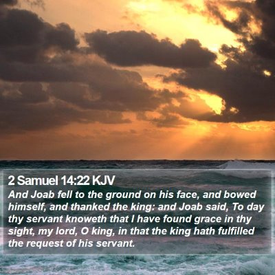 2 Samuel 14:22 KJV Bible Verse Image