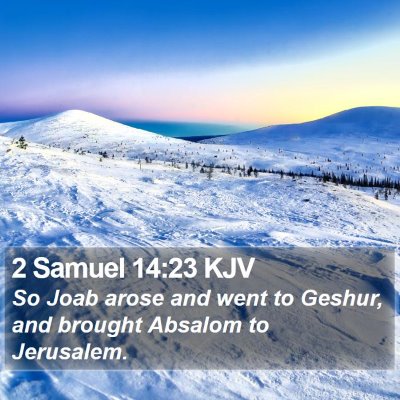 2 Samuel 14:23 KJV Bible Verse Image