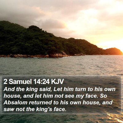 2 Samuel 14:24 KJV Bible Verse Image