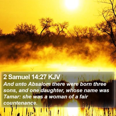 2 Samuel 14:27 KJV Bible Verse Image