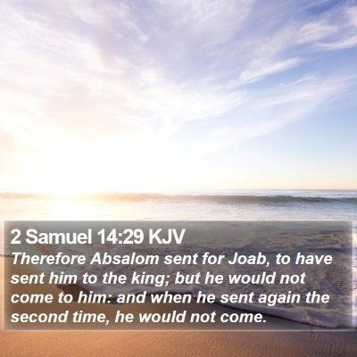 2 Samuel 14:29 KJV Bible Verse Image