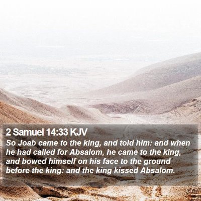2 Samuel 14:33 KJV Bible Verse Image