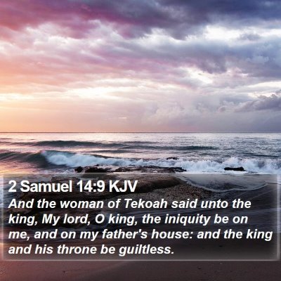 2 Samuel 14:9 KJV Bible Verse Image
