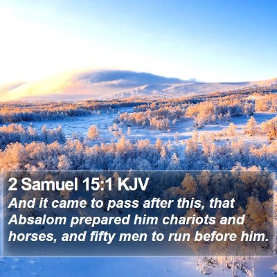 2 Samuel 15:1 KJV Bible Verse Image