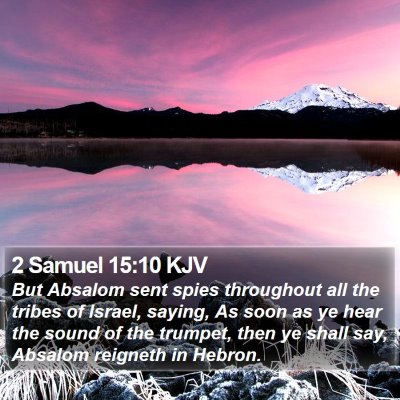 2 Samuel 15:10 KJV Bible Verse Image