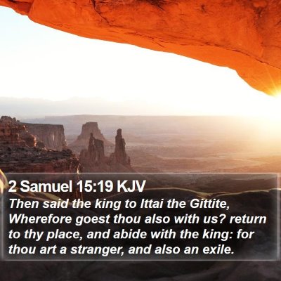 2 Samuel 15:19 KJV Bible Verse Image