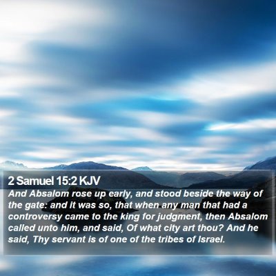 2 Samuel 15:2 KJV Bible Verse Image