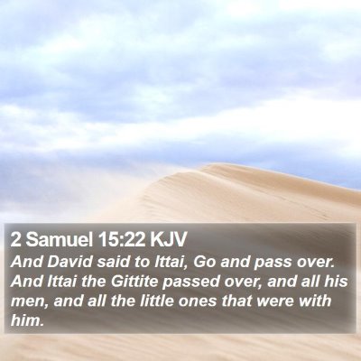2 Samuel 15:22 KJV Bible Verse Image