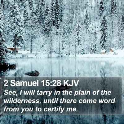 2 Samuel 15:28 KJV Bible Verse Image