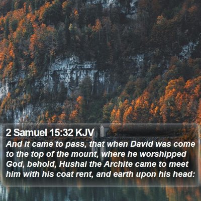 2 Samuel 15:32 KJV Bible Verse Image
