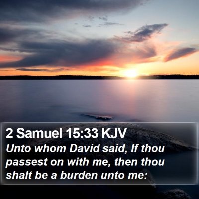 2 Samuel 15:33 KJV Bible Verse Image