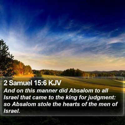 2 Samuel 15:6 KJV Bible Verse Image