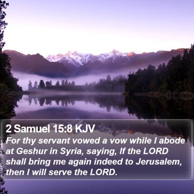 2 Samuel 15:8 KJV Bible Verse Image