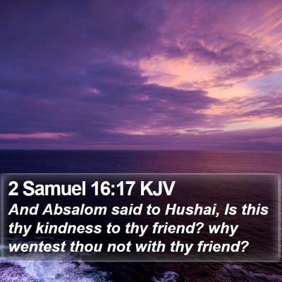 2 Samuel 16:17 KJV Bible Verse Image