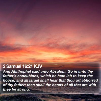 2 Samuel 16:21 KJV Bible Verse Image