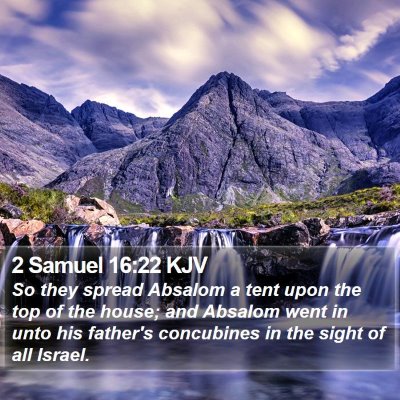 2 Samuel 16:22 KJV Bible Verse Image