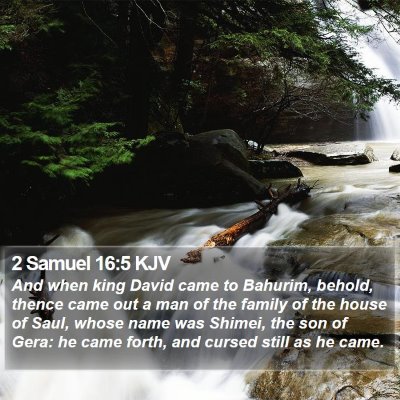 2 Samuel 16:5 KJV Bible Verse Image