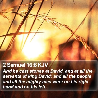 2 Samuel 16:6 KJV Bible Verse Image