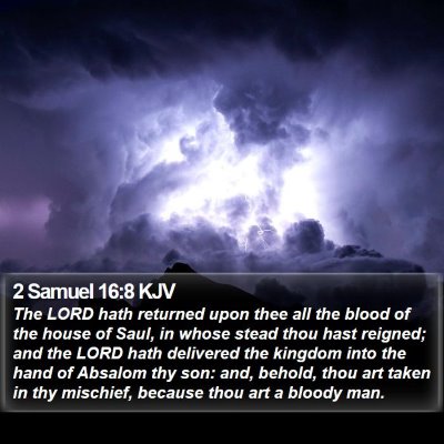 2 Samuel 16:8 KJV Bible Verse Image