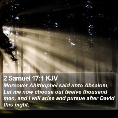 2 Samuel 17:1 KJV Bible Verse Image