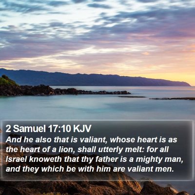 2 Samuel 17:10 KJV Bible Verse Image