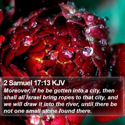2 Samuel 17:13 KJV Bible Verse Image
