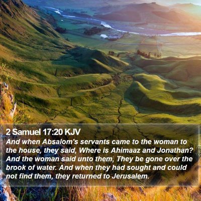 2 Samuel 17:20 KJV Bible Verse Image