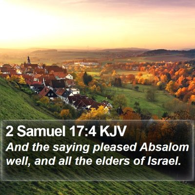 2 Samuel 17:4 KJV Bible Verse Image