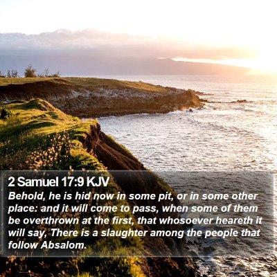 2 Samuel 17:9 KJV Bible Verse Image