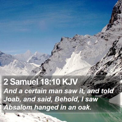 2 Samuel 18:10 KJV Bible Verse Image