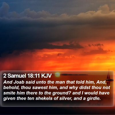 2 Samuel 18:11 KJV Bible Verse Image