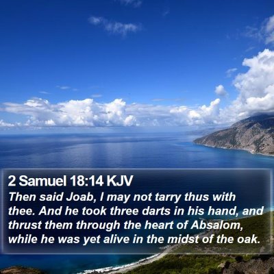2 Samuel 18:14 KJV Bible Verse Image
