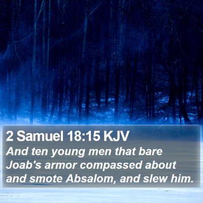2 Samuel 18:15 KJV Bible Verse Image